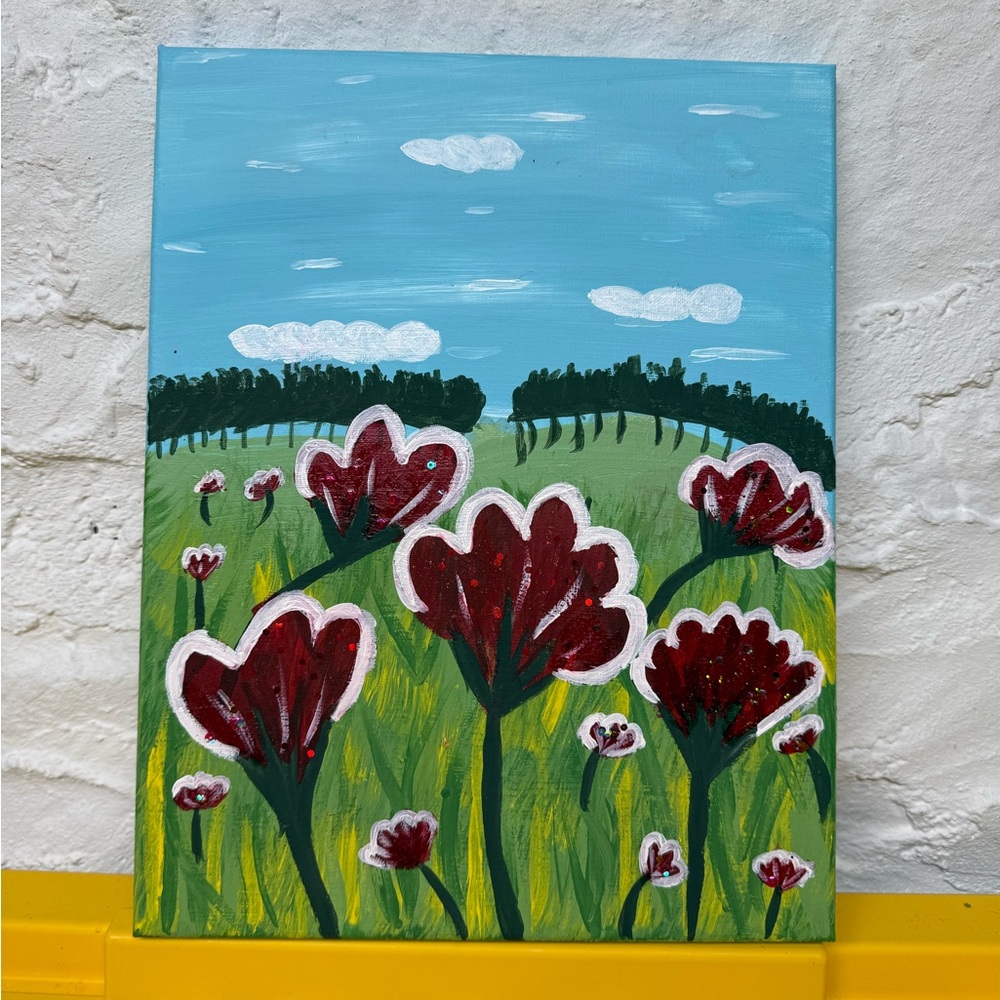 Floral Landscape Canvas Art